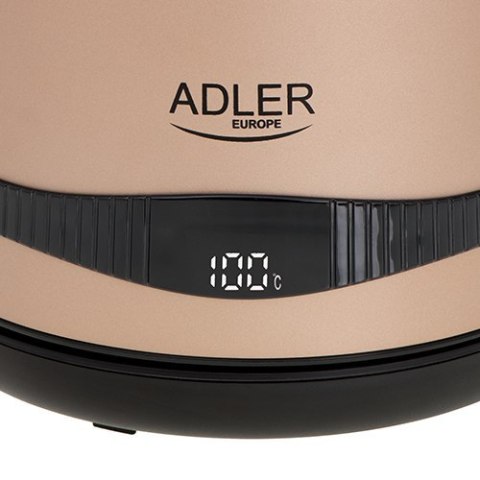Adler | Kettle | AD 1295 | Electric | 2200 W | 1.7 L | Stainless steel | 360° rotational base | Golden Adler | Kettle | AD 1295 | Electric | 2200 W | 1.7 L | Stainless steel | 360° rotational base | Golden