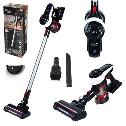 Adler | Odkurzacz | AD 7048 | Praca bezprzewodowa | Drążek ręczny i ręczny | 230 W | 220 V | Czas pracy (maks.) 30 min | Biały/c Adler | Odkurzacz | AD 7048 | Praca bezprzewodowa | Drążek ręczny i ręczny | 230 W | 220 V | Czas pracy (maks.) 30 min | Biały/c