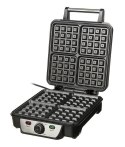 Camry | Gofrownica | CR 3025 | 1150 W | Ilość ciasta 4 | Belgia | Czarny/stal nierdzewna