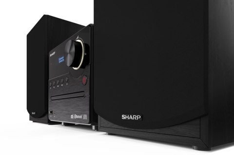 Sharp XL-B517D(BK) Mikrosystem Hi-Fi, CD/FM/USB/Bluetooth v5.0, wejście Aux, 45W, Czarny | Sharp | Mikrosystem Hi-Fi | XL-B517D( Sharp XL-B517D(BK) Mikrosystem Hi-Fi, CD/FM/USB/Bluetooth v5.0, wejście Aux, 45W, Czarny | Sharp | Mikrosystem Hi-Fi | XL-B517D(