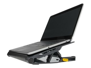 Targus Stand | Chill Mat z 4 portami USB-A - dla laptopów do 16 cali | Czarny/Szary