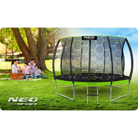 Trampolina ogrodowa profilowana 12ft/374cm z siatką wewnętrzną Neo-Sport Trampolina ogrodowa profilowana 12ft/374cm z siatką wewnętrzną Neo-Sport