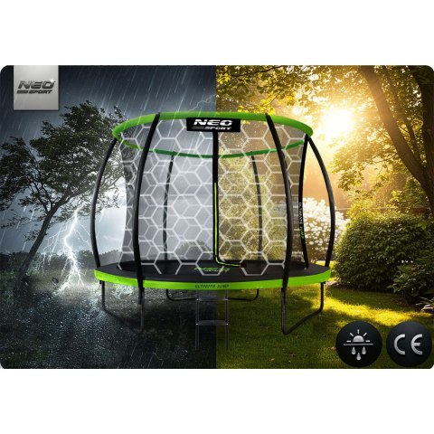Trampolina ogrodowa profilowana 8ft/252cm z siatką wewnętrzną Neo-Sport Trampolina ogrodowa profilowana 8ft/252cm z siatką wewnętrzną Neo-Sport
