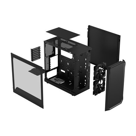 Fractal Design | Focus 2 | Side window | Black TG Clear Tint | Midi Tower | Power supply included No | ATX Fractal Design | Focus 2 | Side window | Black TG Clear Tint | Midi Tower | Power supply included No | ATX