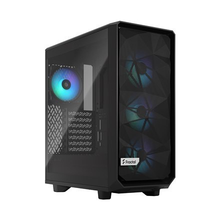 Fractal Design | Meshify 2 Compact RGB | Okno boczne | Black TG Light Tint | Mid-Tower | Zasilacz w zestawie Nie | ATX Fractal Design | Meshify 2 Compact RGB | Okno boczne | Black TG Light Tint | Mid-Tower | Zasilacz w zestawie Nie | ATX