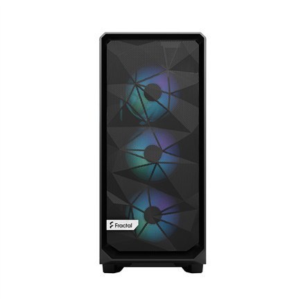 Fractal Design | Meshify 2 Compact RGB | Okno boczne | Black TG Light Tint | Mid-Tower | Zasilacz w zestawie Nie | ATX Fractal Design | Meshify 2 Compact RGB | Okno boczne | Black TG Light Tint | Mid-Tower | Zasilacz w zestawie Nie | ATX