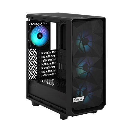 Fractal Design | Meshify 2 Compact RGB | Okno boczne | Black TG Light Tint | Mid-Tower | Zasilacz w zestawie Nie | ATX Fractal Design | Meshify 2 Compact RGB | Okno boczne | Black TG Light Tint | Mid-Tower | Zasilacz w zestawie Nie | ATX