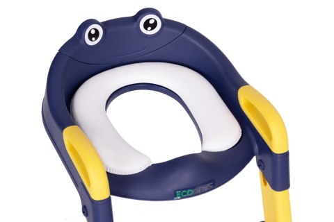 Nakładka na toaletę dla dzieci ze schodkami i drabinką niebieska ECOTOYS Nakładka na toaletę dla dzieci ze schodkami i drabinką niebieska ECOTOYS
