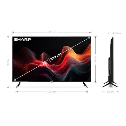 Sharp 55GL4060E | 55 | Smart TV | 4k Ultra HD | Czarny Sharp 55GL4060E | 55 | Smart TV | 4k Ultra HD | Czarny
