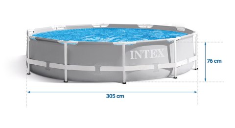 Basen ogrodowy stelażowy 305 x 76 cm 3w1 INTEX 26702 Basen ogrodowy stelażowy 305 x 76 cm 3w1 INTEX 26702