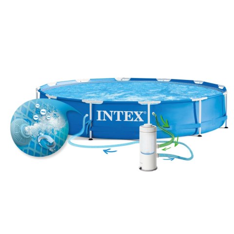 Basen ogrodowy stelażowy 366 x 76 cm 9w1 INTEX 28212 Basen ogrodowy stelażowy 366 x 76 cm 9w1 INTEX 28212
