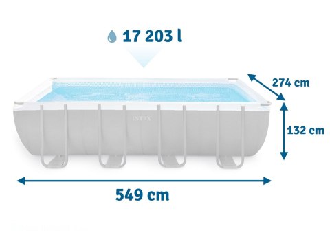 Basen ogrodowy stelażowy 549 x 274 x 132 cm 18w1 INTEX 26356 Basen ogrodowy stelażowy 549 x 274 x 132 cm 18w1 INTEX 26356