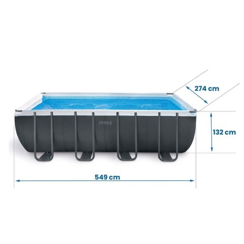 Basen ogrodowy stelażowy 549 x 274 x 132 cm 21w1 INTEX 26356 + hulajnoga GRATIS Basen ogrodowy stelażowy 549 x 274 x 132 cm 21w1 INTEX 26356 + hulajnoga GRATIS