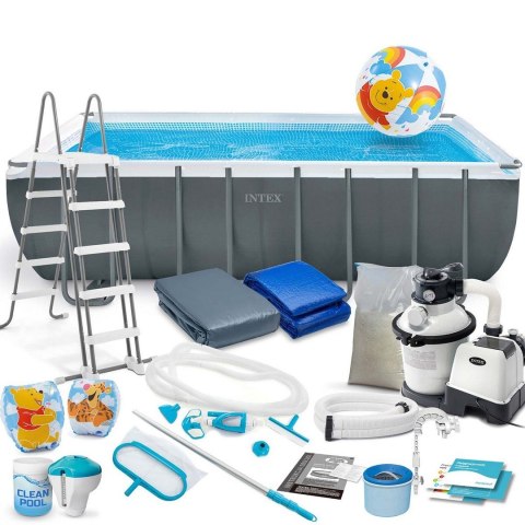 Basen ogrodowy stelażowy 549 x 274 x 132 cm 21w1 INTEX 26356 + hulajnoga GRATIS Basen ogrodowy stelażowy 549 x 274 x 132 cm 21w1 INTEX 26356 + hulajnoga GRATIS