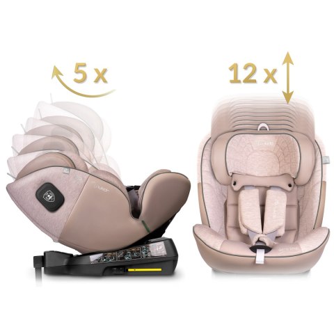 Fotelik samochodowy Nukido Aero Line beżowy 0-36 kg ISOFIX Fotelik samochodowy Nukido Aero Line beżowy 0-36 kg ISOFIX