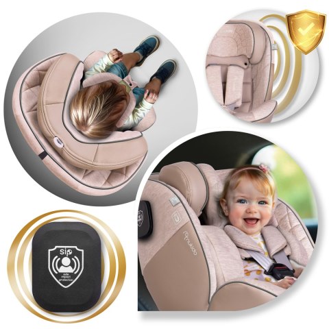 Fotelik samochodowy Nukido Aero Line beżowy 0-36 kg ISOFIX Fotelik samochodowy Nukido Aero Line beżowy 0-36 kg ISOFIX