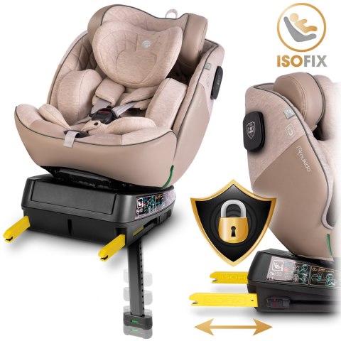 Fotelik samochodowy Nukido Aero Line beżowy 0-36 kg ISOFIX Fotelik samochodowy Nukido Aero Line beżowy 0-36 kg ISOFIX