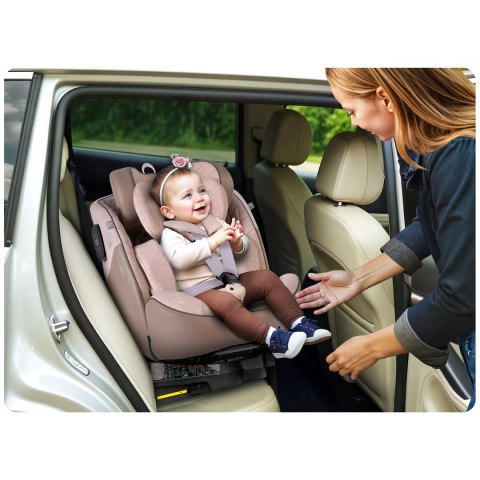 Fotelik samochodowy Nukido Aero Line beżowy 0-36 kg ISOFIX Fotelik samochodowy Nukido Aero Line beżowy 0-36 kg ISOFIX