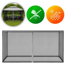 Moskitiera do pawilonu ogrodowego 3x4 m siatka z zamkami błyskawicznymi MultiGarden