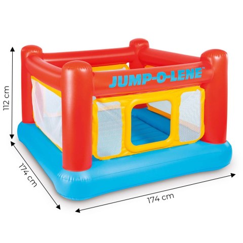 Trampolina dmuchana zamek 174x174x112 cm INTEX 48260