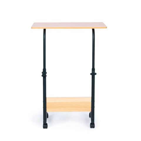 Stolik pod laptopa z kółkami biurko dostawiane do fotela kanapy brązowy ModernHome Stolik pod laptopa z kółkami biurko dostawiane do fotela kanapy brązowy ModernHome