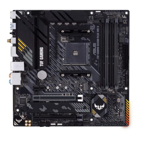 Asus | TUF GAMING B550M-PLUS WIFI II | Rodzina procesorów AMD | Gniazdo procesora AM4 | DDR4 | Gniazda pamięci 4 | Liczba złączy Asus | TUF GAMING B550M-PLUS WIFI II | Rodzina procesorów AMD | Gniazdo procesora AM4 | DDR4 | Gniazda pamięci 4 | Liczba złączy