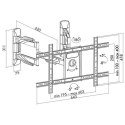 Uchwyt ścienny do telewizora Logilink BP0047, 37"-70". narożny | Logilink