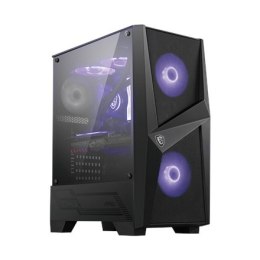 Obudowa PC MSI MAG FORGE 100M, Mid-Tower, USB 3.2, Czarny | MSI | MAG FORGE 100M | Czarny | ATX | Zasilacz w zestawie Nie