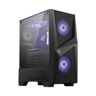 MSI MAG FORGE 100M Obudowa PC, Mid-Tower, USB 3.2, Czarny MSI | MAG FORGE 100M | Czarny | ATX | Zasilacz w zestawie Nie