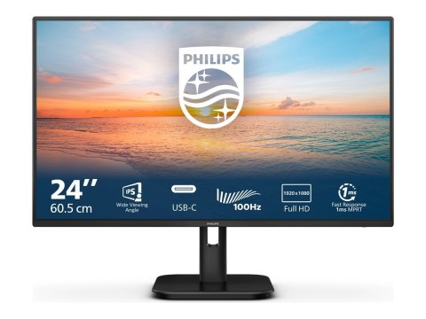 Philips 24E1N1300A/00 | 24 " | IPS | 16:9 | 100 Hz | 4 ms | 1920 x 1080 pikseli | 250 cd/m² | Ilość portów HDMI 1