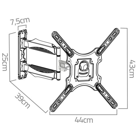 Uchwyt do telewizora 17-56 cali Humberg 35 kg Uchwyt do telewizora 17-56 cali Humberg 35 kg