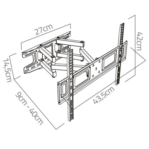 Uchwyt do telewizora 23-60 cali Humberg 45 kg Uchwyt do telewizora 23-60 cali Humberg 45 kg