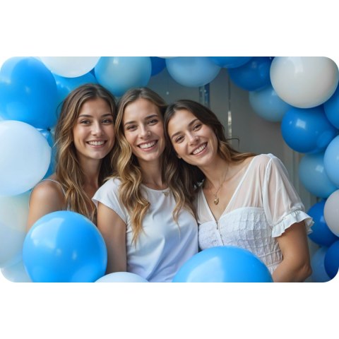 Butla z helem 0,20 m3 z balonami i wstążką Ricokids Butla z helem 0,20 m3 z balonami i wstążką Ricokids