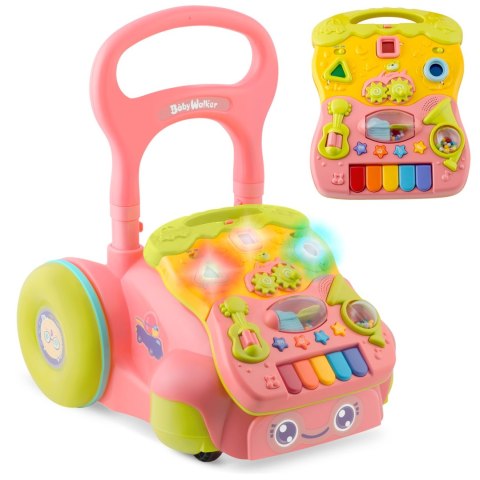 Chodzik edukacyjny z muzyką 2w1 RK-744 Ricokids różowy Chodzik edukacyjny z muzyką 2w1 RK-744 Ricokids różowy