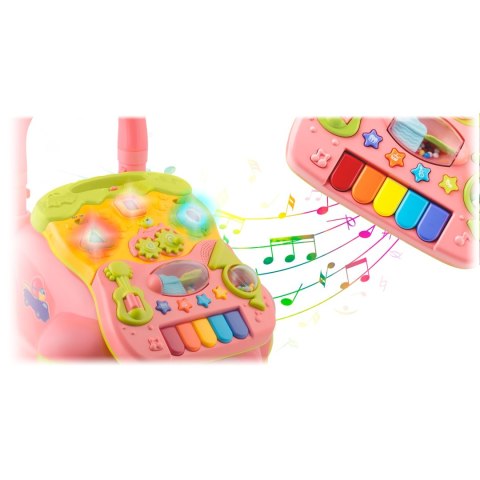 Chodzik edukacyjny z muzyką 2w1 RK-744 Ricokids różowy Chodzik edukacyjny z muzyką 2w1 RK-744 Ricokids różowy