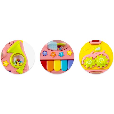 Chodzik edukacyjny z muzyką 2w1 RK-744 Ricokids różowy Chodzik edukacyjny z muzyką 2w1 RK-744 Ricokids różowy