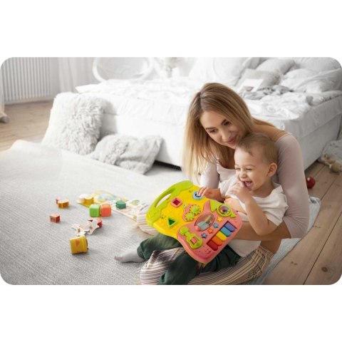 Chodzik edukacyjny z muzyką 2w1 RK-744 Ricokids różowy Chodzik edukacyjny z muzyką 2w1 RK-744 Ricokids różowy