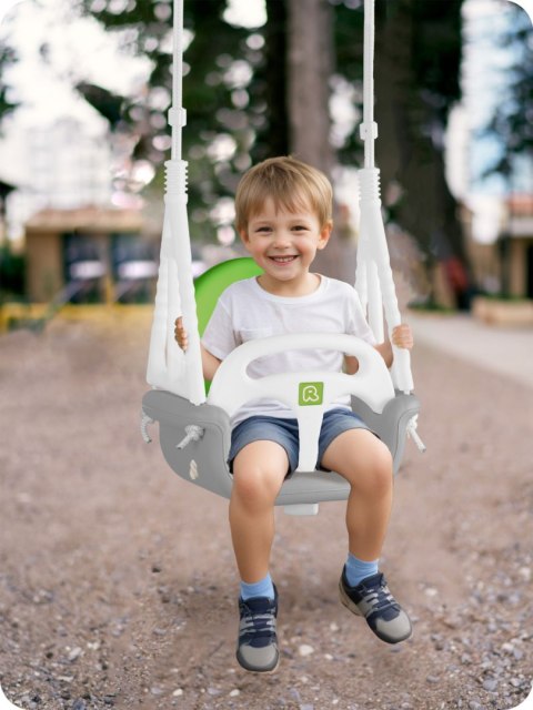 Huśtawka kubełkowa Słonik 3w1 Ricokids szaro zielona Huśtawka kubełkowa Słonik 3w1 Ricokids szaro zielona
