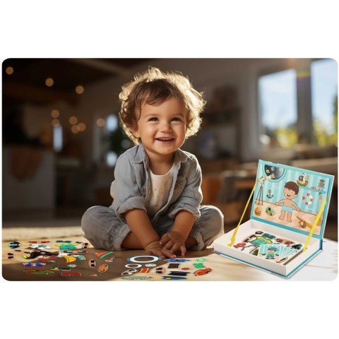 Książka magnetyczna puzzle Przebieranki RK-770 Książka magnetyczna puzzle Przebieranki RK-770