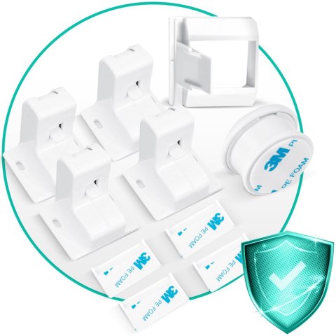 Magnetyczne zabezpieczenie szafek Ricokids 798000 4 szt Magnetyczne zabezpieczenie szafek Ricokids 798000 4 szt