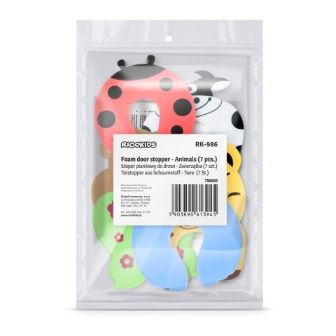 Stoper do drzwi Ricokids 798600 7 szt zwierzaki Stoper do drzwi Ricokids 798600 7 szt zwierzaki