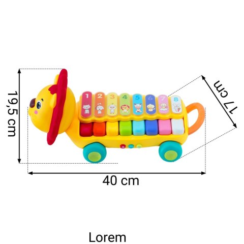 Zabawka edukacyjna cymbałki, Ksylofon lewek RK-740 Ricokids Zabawka edukacyjna cymbałki, Ksylofon lewek RK-740 Ricokids