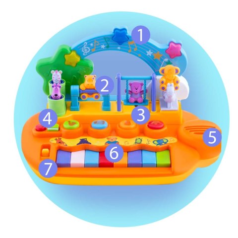 Zabawka edukacyjna pianinko RK-749 Ricokids Zabawka edukacyjna pianinko RK-749 Ricokids