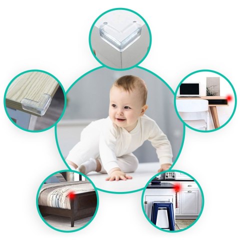 Zabezpieczenie na narożniki Ricokids 798400 10 szt przeźroczyste Zabezpieczenie na narożniki Ricokids 798400 10 szt przeźroczyste