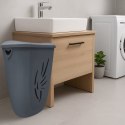 Kosz na pranie 40L Flora, Szary