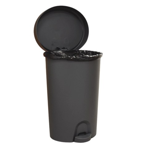 Kosz wewnętrzny, do łazienki, kuchni, z pedałem 27-30L, grafitowy Kosz wewnętrzny, do łazienki, kuchni, z pedałem 27-30L, grafitowy