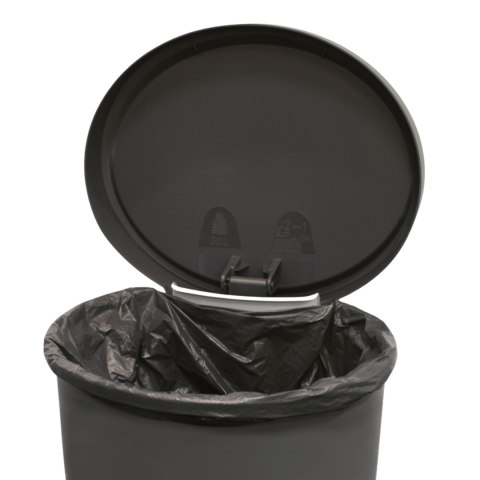 Kosz wewnętrzny, do łazienki, kuchni, z pedałem 27-30L, grafitowy Kosz wewnętrzny, do łazienki, kuchni, z pedałem 27-30L, grafitowy