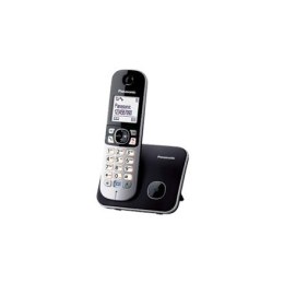 Panasonic | Bezprzewodowy Telefon KX-TG6811FXB z Wyświetlaczem | ID Dzwoniącego | Czarny | Konferencyjne Połączenia | Pojemność 