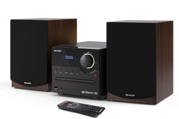 Sharp | Mikrosystem Hi-Fi | XL-B517D(BR) | Brązowy | Port USB | Wejście AUX | Bluetooth | Odtwarzacz CD | Radio FM | Połączenie
