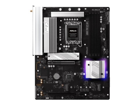 ASRock B860 PRO RS WIFI | Processor family Intel | Processor socket LGA1851 | DDR5 | Supported hard disk drive interfaces SATA, ASRock B860 PRO RS WIFI | Processor family Intel | Processor socket LGA1851 | DDR5 | Supported hard disk drive interfaces SATA,